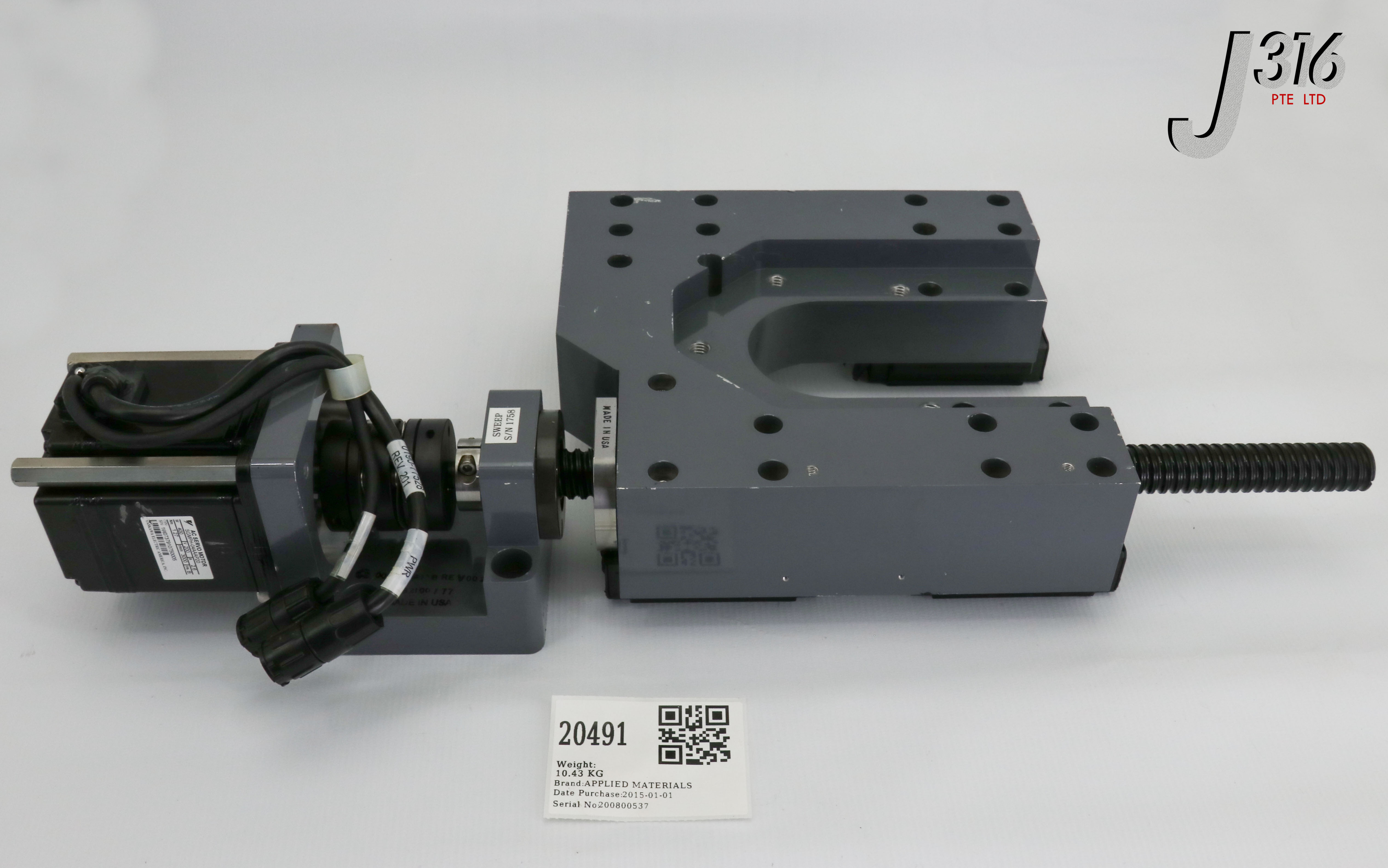 20491 APPLIED MATERIALS BLK MTR MOUNT HEAD SWEEP W/ SGMPH-04AAAP20